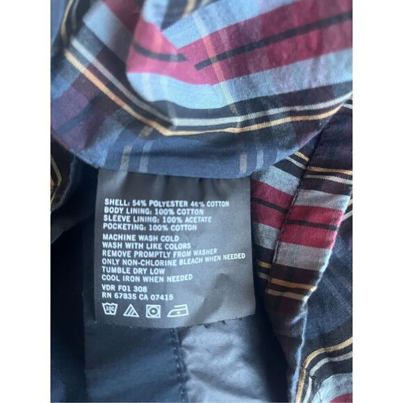 Men’s Nautica Navy Blue Button Up Trench Coat NEW - Picture 9 of 9